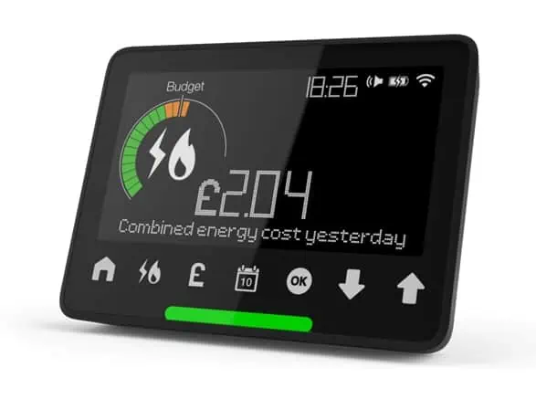 In-home display showing electricity usage