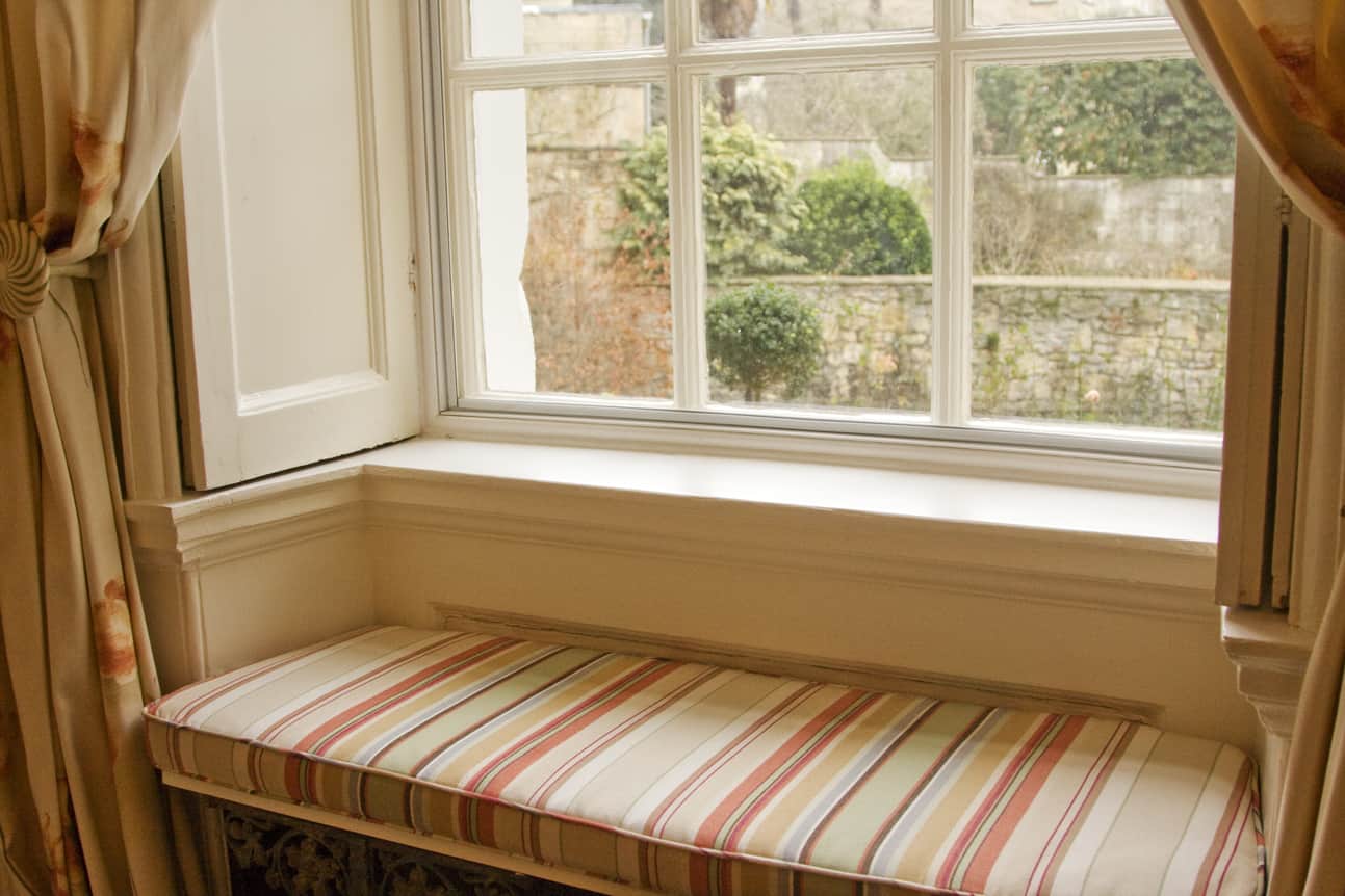 Sash windows in a georgian or victorian home.