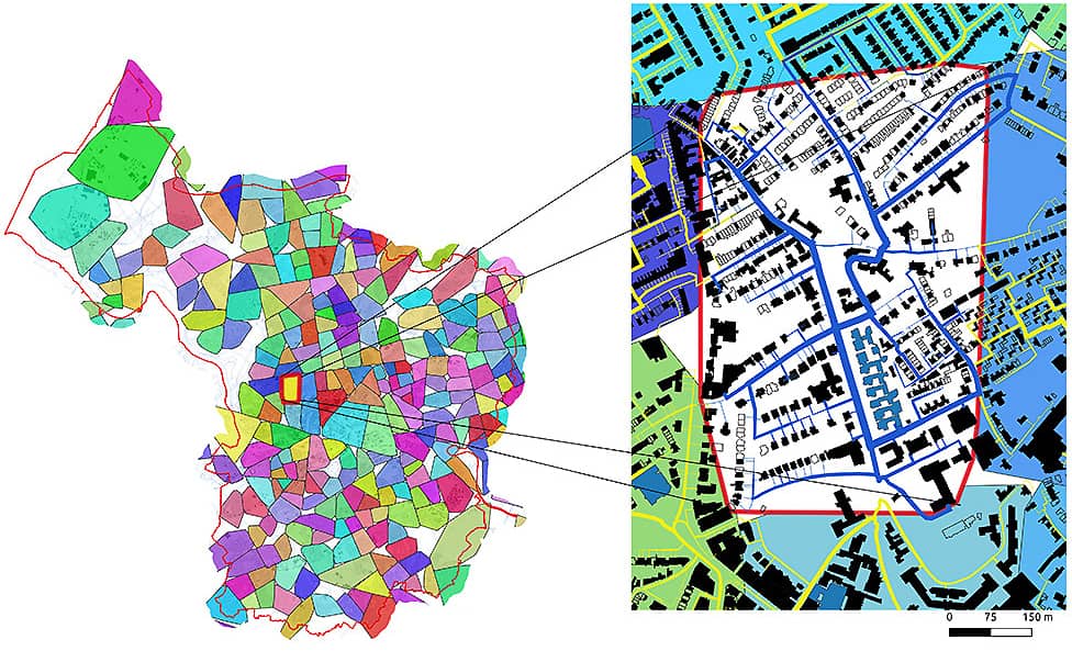 Non-specific map illustrating in local planning in general terms