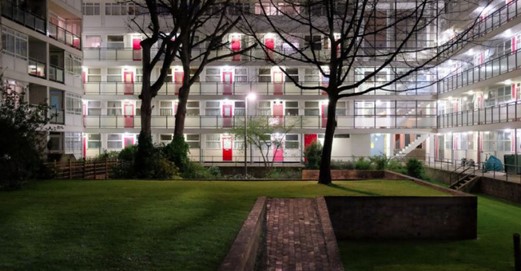A block of flats in London