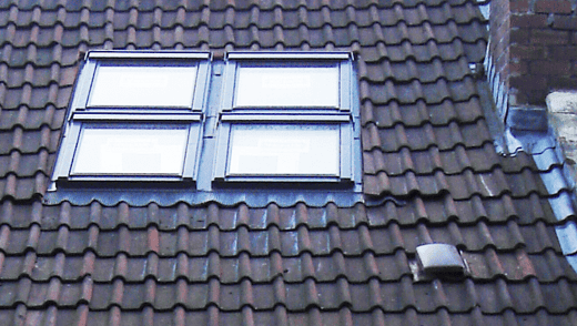 A vent installed in a roof to allow air to circulate in the eaves to prevent the build up of damp.