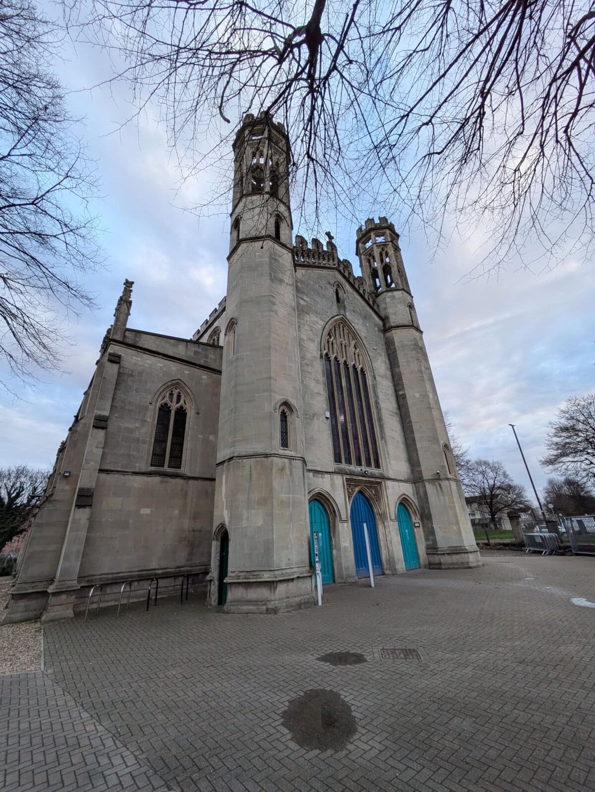 The outside of an old church turned community building