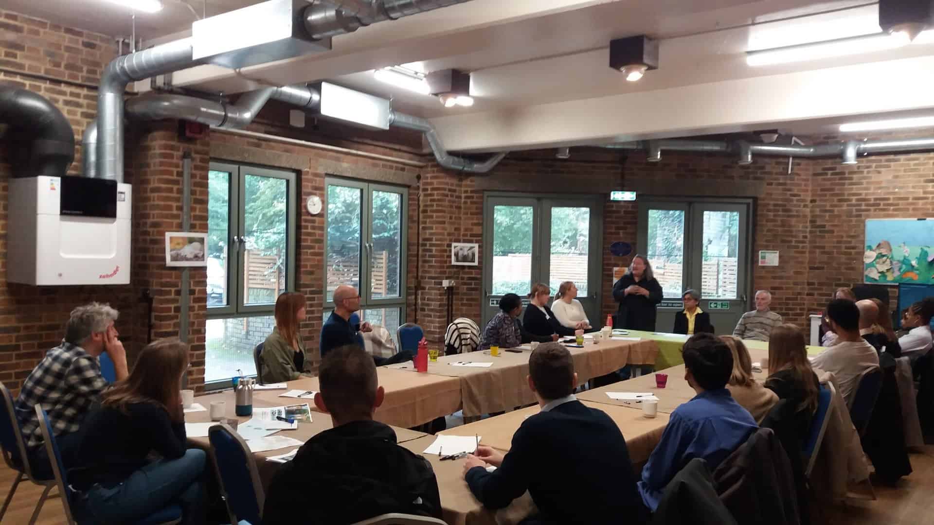 A workshop at a community centre