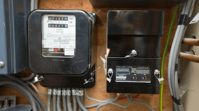 An electricity meter with a radio teleswitch service box
